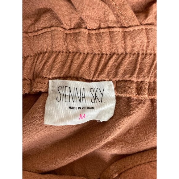 Sienna Sky Womens Apricot Button-Front Deep V-Neck Midi Dress Size M - Picture 4 of 7